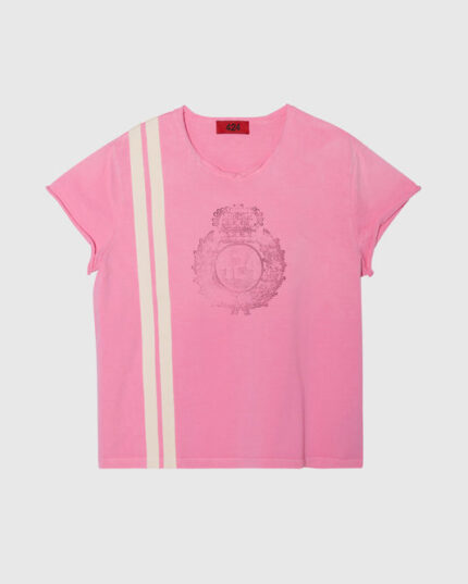 424 CREST CAPPED THERMAL TEE - MARSHMALLOW