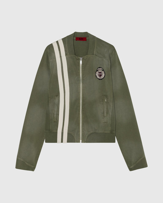 CREST RACING JACKET - OLIVE GREEN 424 CREST RACING JACKET - OLIVE GREEN