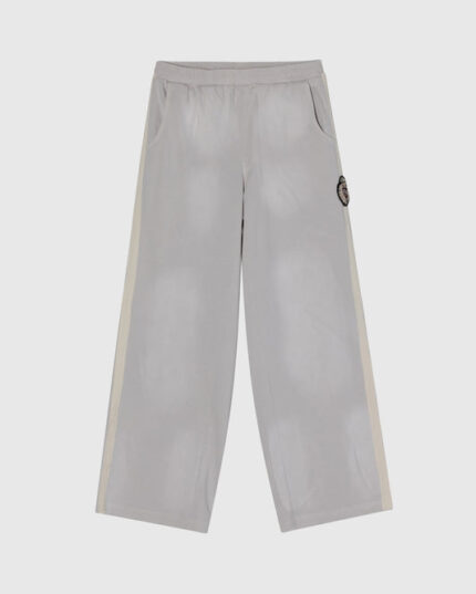 424 CREST STRIPPED RIPPED SWEATPANTS - COLD GRAY
