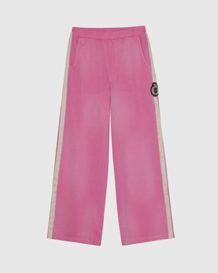 424 CREST STRIPPED RIPPED SWEATPANTS - MARSHMALLOW