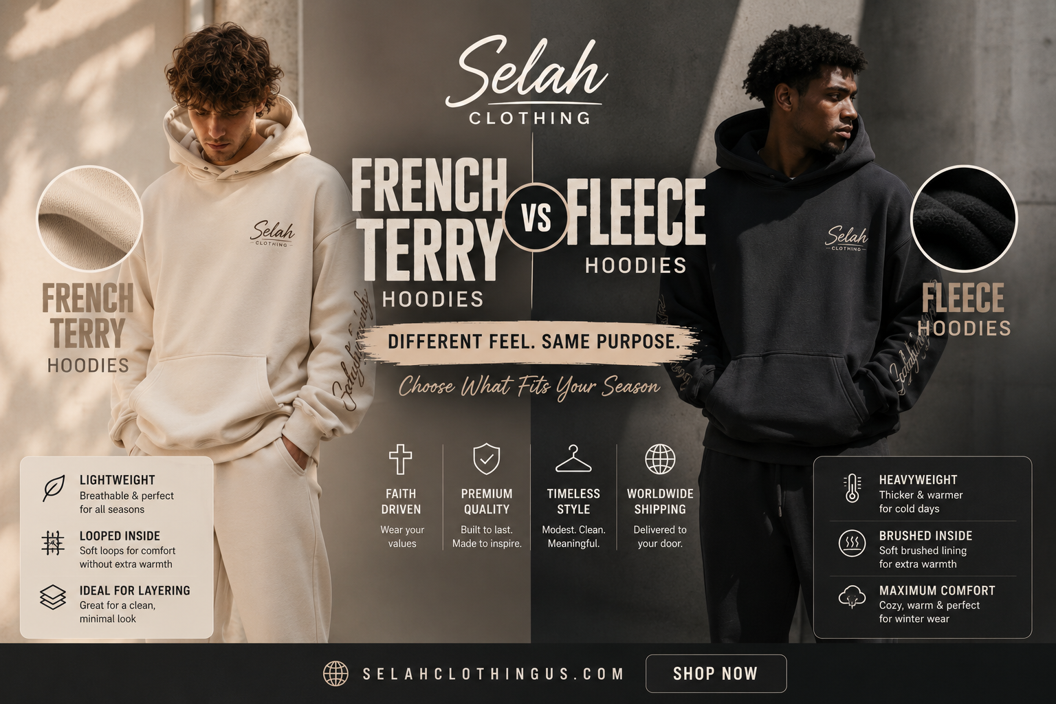 French Terry vs Fleece Hoodies: Which Fabric Is Better for Everyday Streetwear?