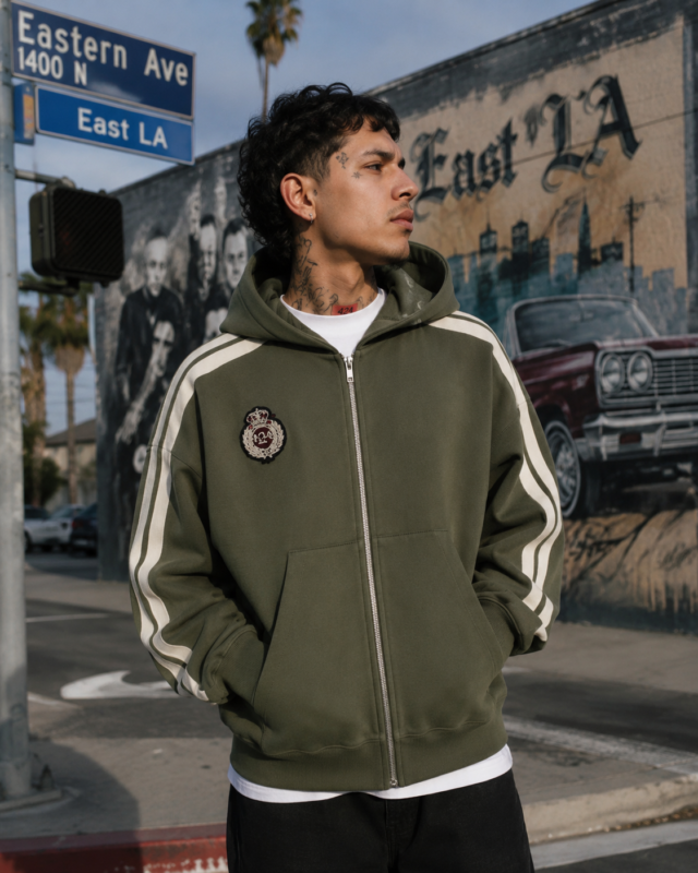 424 green crest hoodie streetwear east la culture