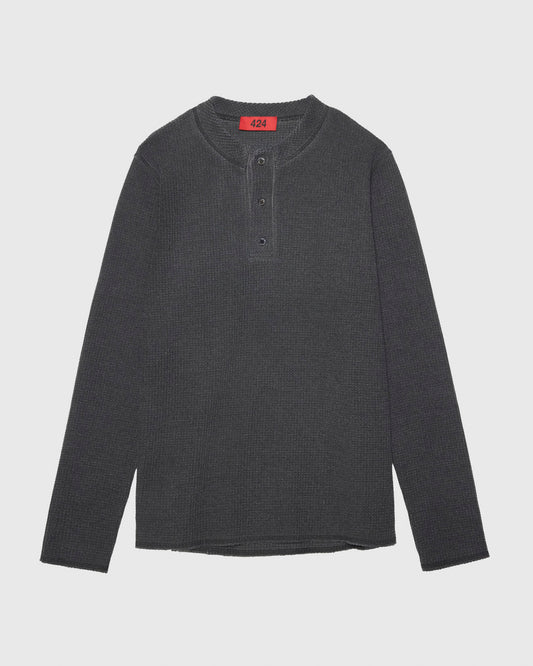 LONG-SLEEVE THERMAL JERSEY - VINTAGE BLACK 424 LONG-SLEEVE THERMAL JERSEY - VINTAGE BLACK
