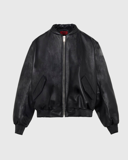 NEW 424 LEATHER BOMBER - NERA 424 LEATHER BOMBER - NERA
