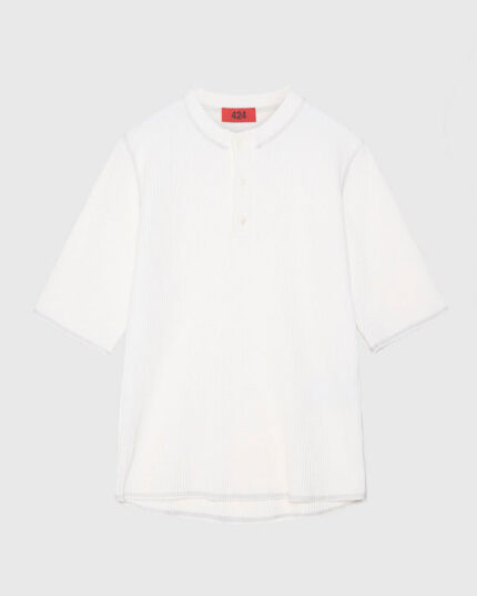 424 SHORT-SLEEVE THERMAL JERSEY - BRIGHT WHITE