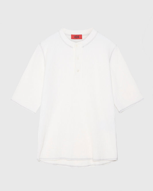 SHORT-SLEEVE THERMAL JERSEY - BRIGHT WHITE 424 SHORT-SLEEVE THERMAL JERSEY - BRIGHT WHITE
