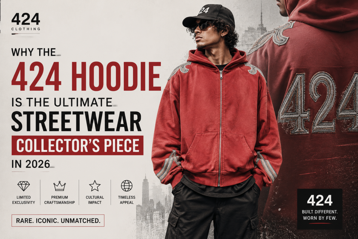 man wearing 424 hoodie streetwear culture